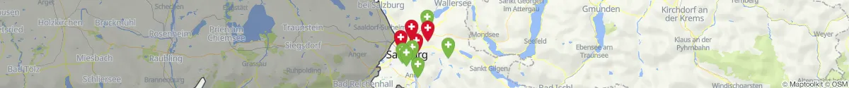 Kartenansicht für Apotheken-Notdienste in der Nähe von Elixhausen (Salzburg-Umgebung, Salzburg)